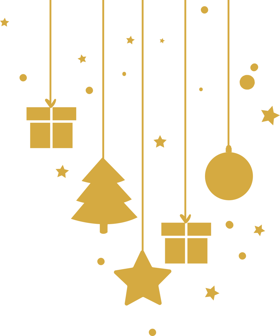 Christmas Decorations Flat Icon